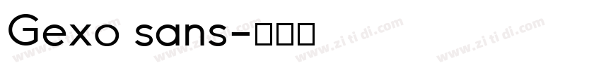 Gexo sans字体转换